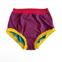 Colour Block High Waisted Adult Pants | Women's Knickers | Organic Cotton Underwear