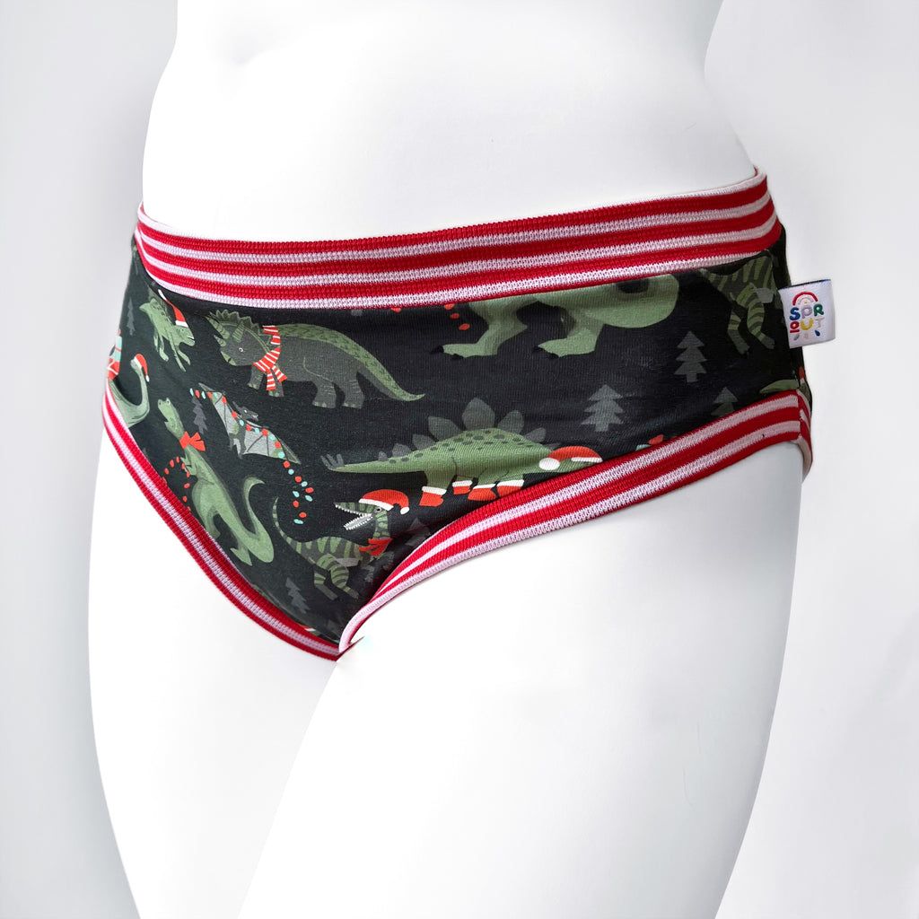 Christmas Penguin Adult Pants Women's Knickers Organic Cotton Underwear 