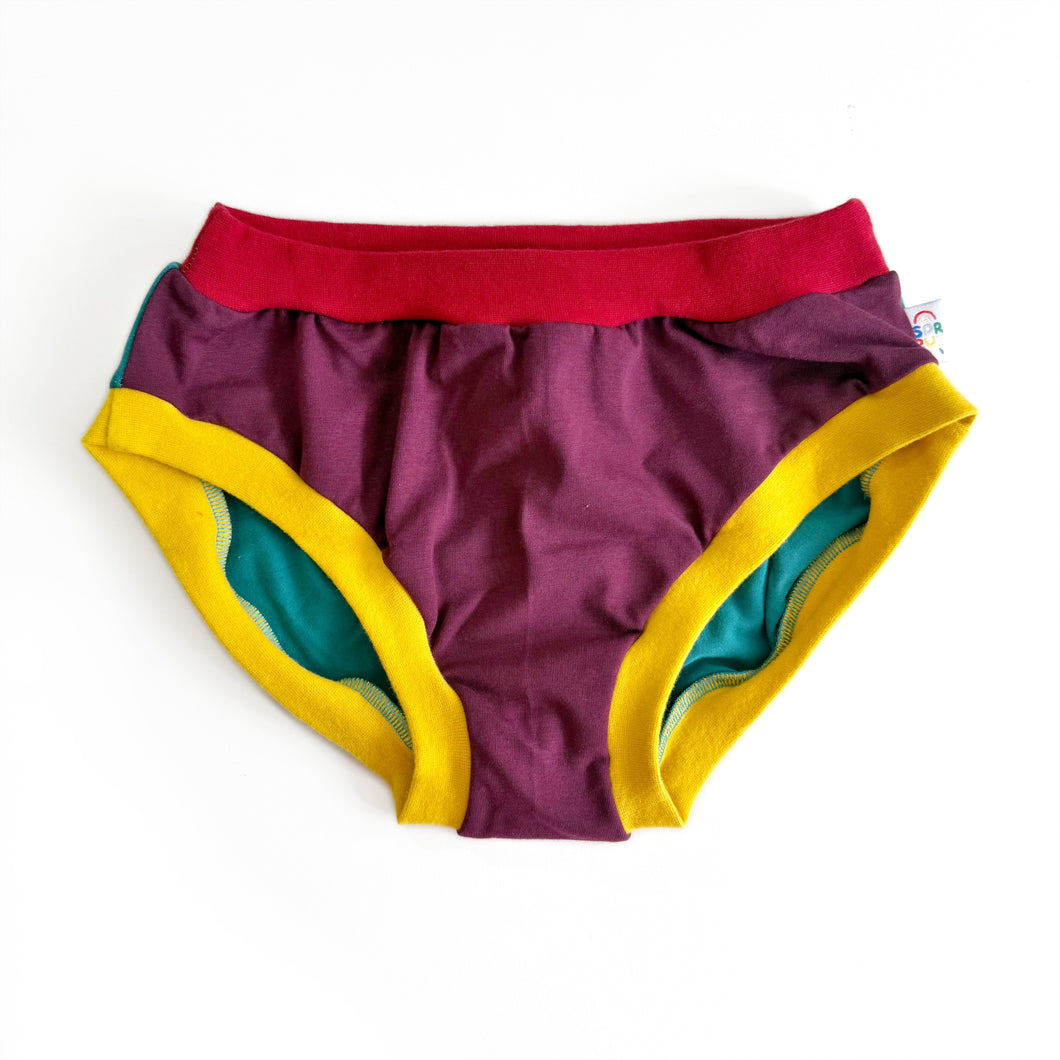 Colour Block Adult Pants | Women's Knickers | Organic Cotton Underwear