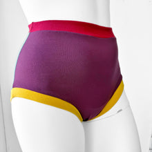 Colour Block High Waisted Adult Pants | Women's Knickers | Organic Cotton Underwear