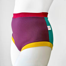Colour Block High Waisted Adult Pants | Women's Knickers | Organic Cotton Underwear