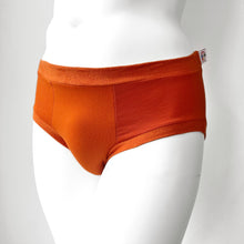 Orange Pouch Fronted Briefs | Men’s Pants | Organic Cotton Underwear