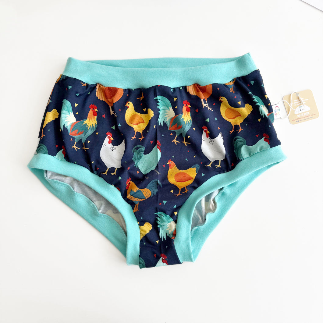 Chicken High Waisted Knickers - XXL