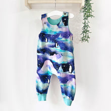 Penguin Organic Dungarees | Kids Unisex Romper | Baby Dungarees