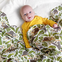 Sloth Giant Organic Muslin Swaddle Blanket