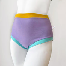 Pastel Colour Block High Waisted Adult Pants | Women's Knickers | Organic Cotton Underwear