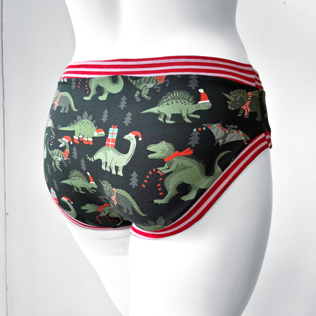 Christmas Dinosaur Adult Pants, Women's Knickers