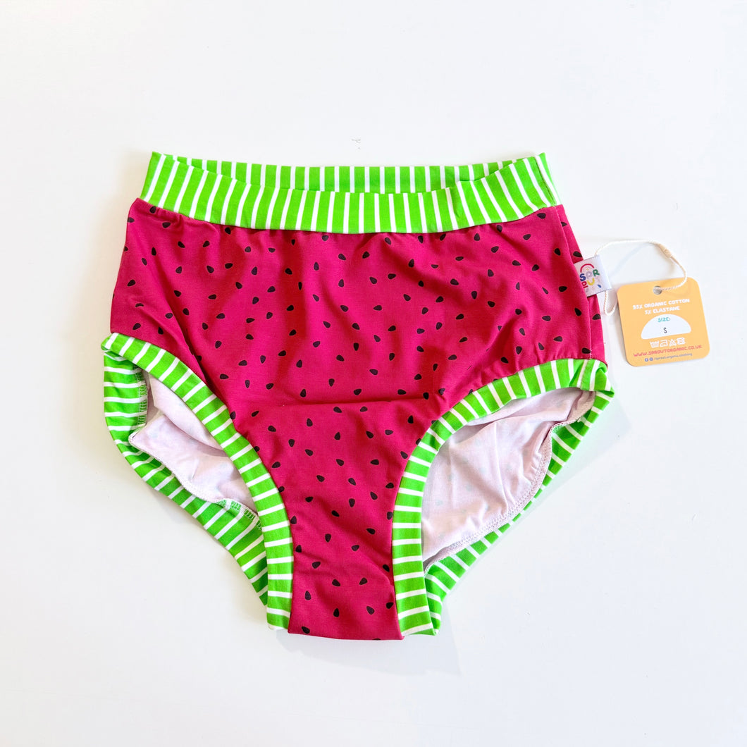 Watermelon High Waisted Knickers - Small
