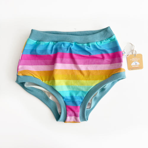Pastel Stripe High Waisted Knickers - All Sizes