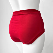 High Waisted Red Adult Pants | Women's Knickers | Organic Cotton Underwear