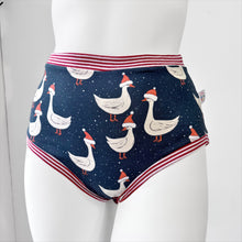 Christmas Goose High Waisted Adult Pants | Women's Knickers | Organic Cotton Underwear