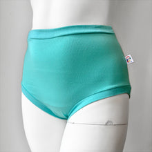 High Waisted Turquoise Adult Pants | Women's Knickers | Organic Cotton Underwear