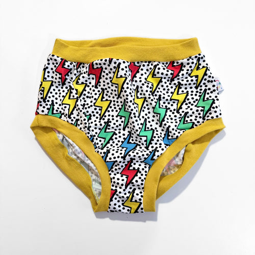 Lightning Bolt High Waisted Knickers - Medium