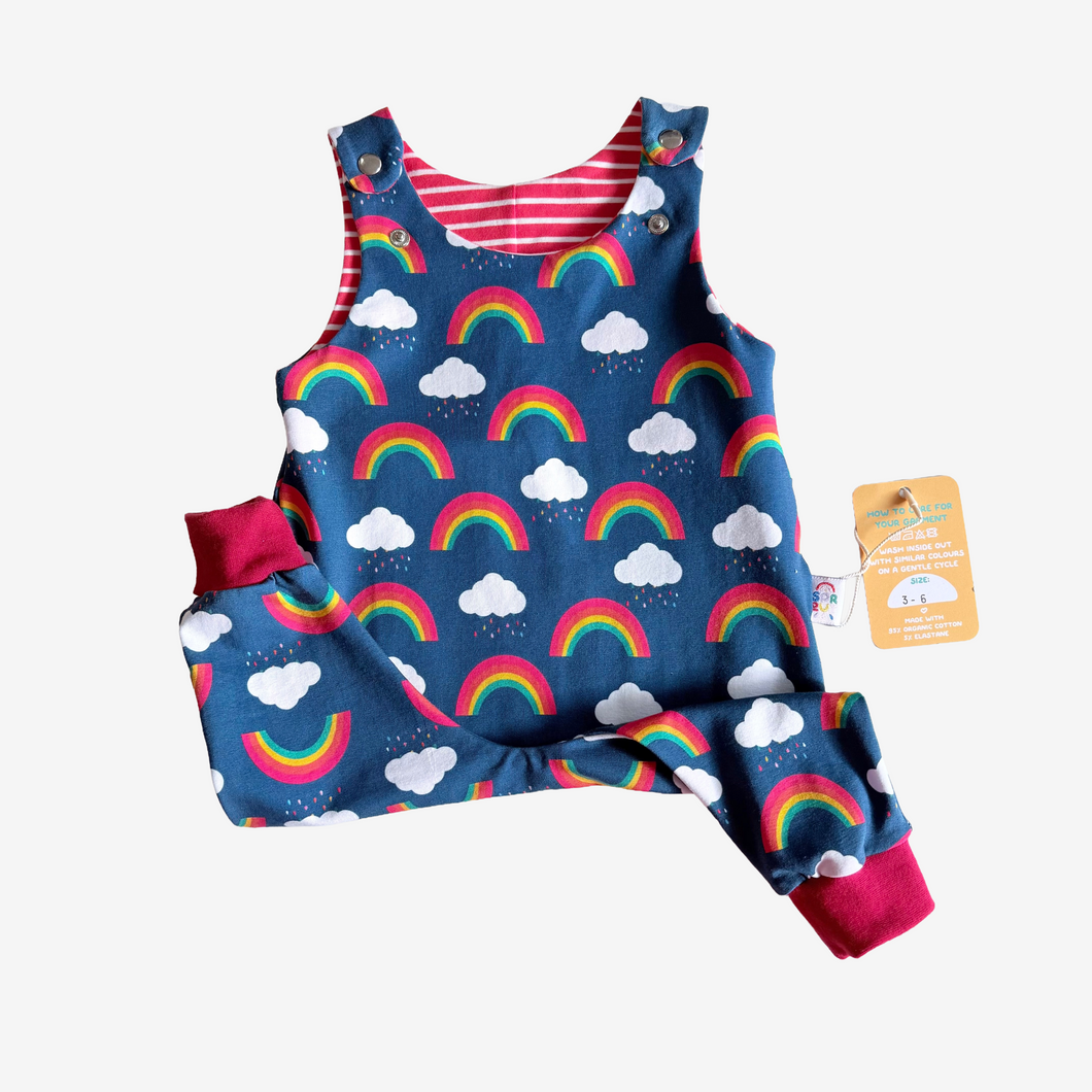 Rainbow Dungarees 3-6