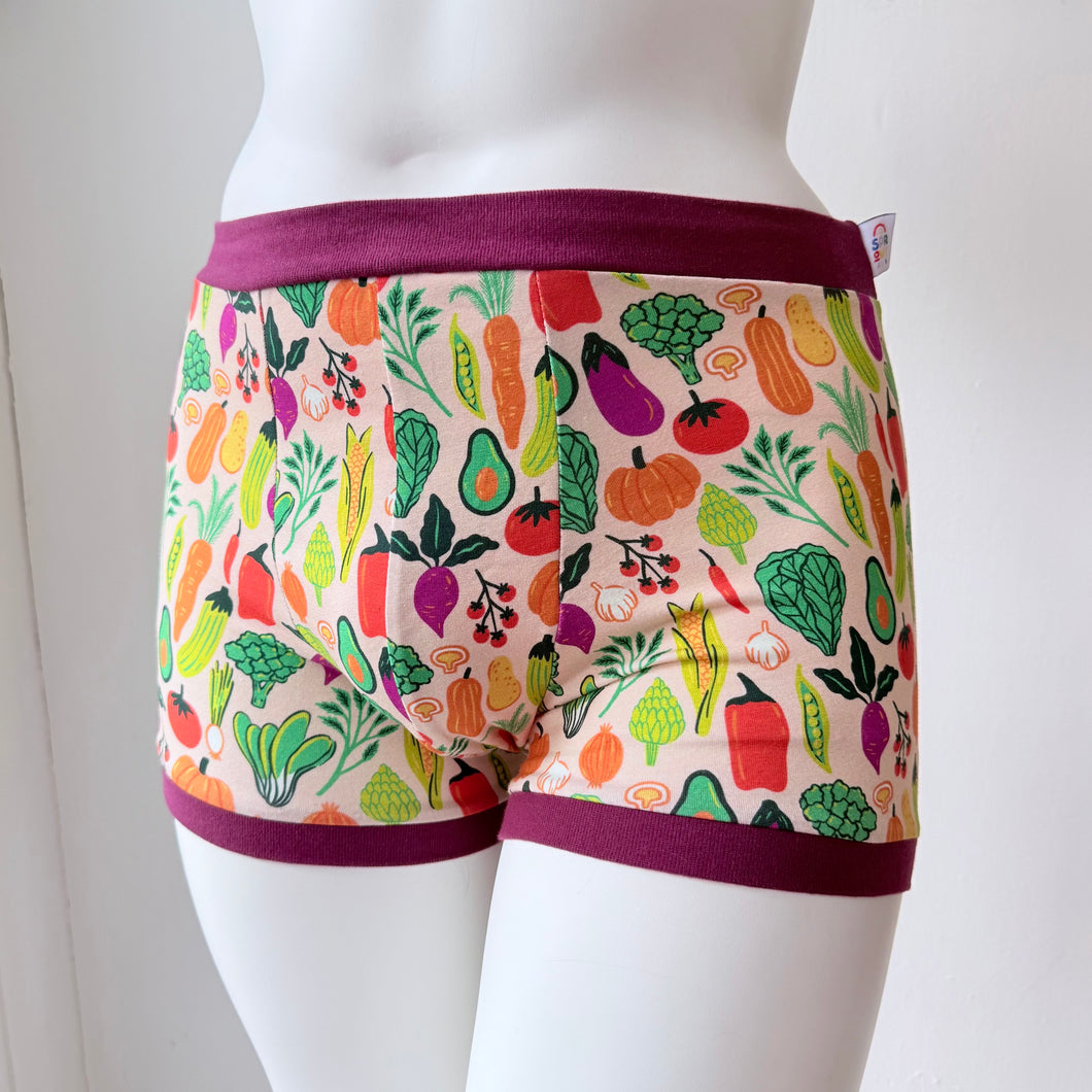 Vegetable Unisex Boxers | Men’s Women’s Pants | Organic Cotton Underwear