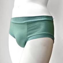 Sea Green Pouch Fronted Briefs | Men’s Pants | Organic Cotton Underwear