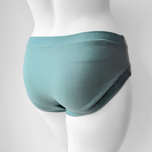 Plain Sea Green Adult Pants | Women's Knickers | Organic Cotton Underwear