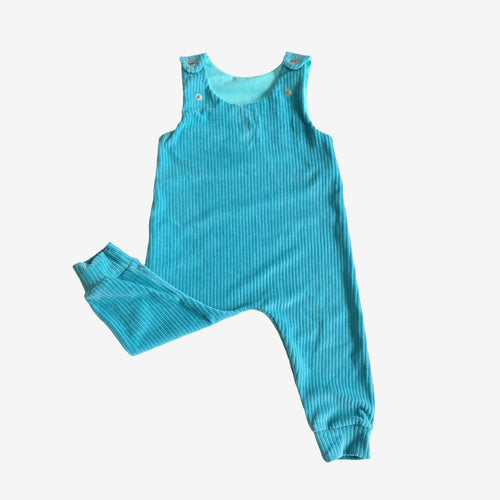 Light Blue Corduroy Dungarees 6-12