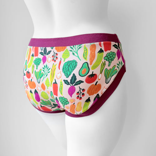 Vegetable Adult Pants | Women's Knickers | Organic Cotton Underwear