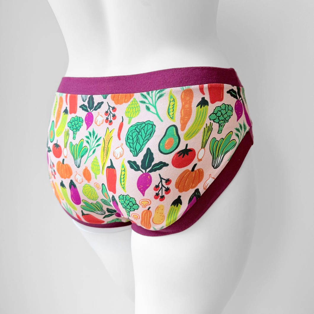 Vegetable Adult Pants | Women's Knickers | Organic Cotton Underwear