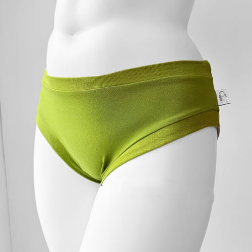 Plain Avocado Green Adult Pants | Women's Knickers | Organic Cotton Underwear