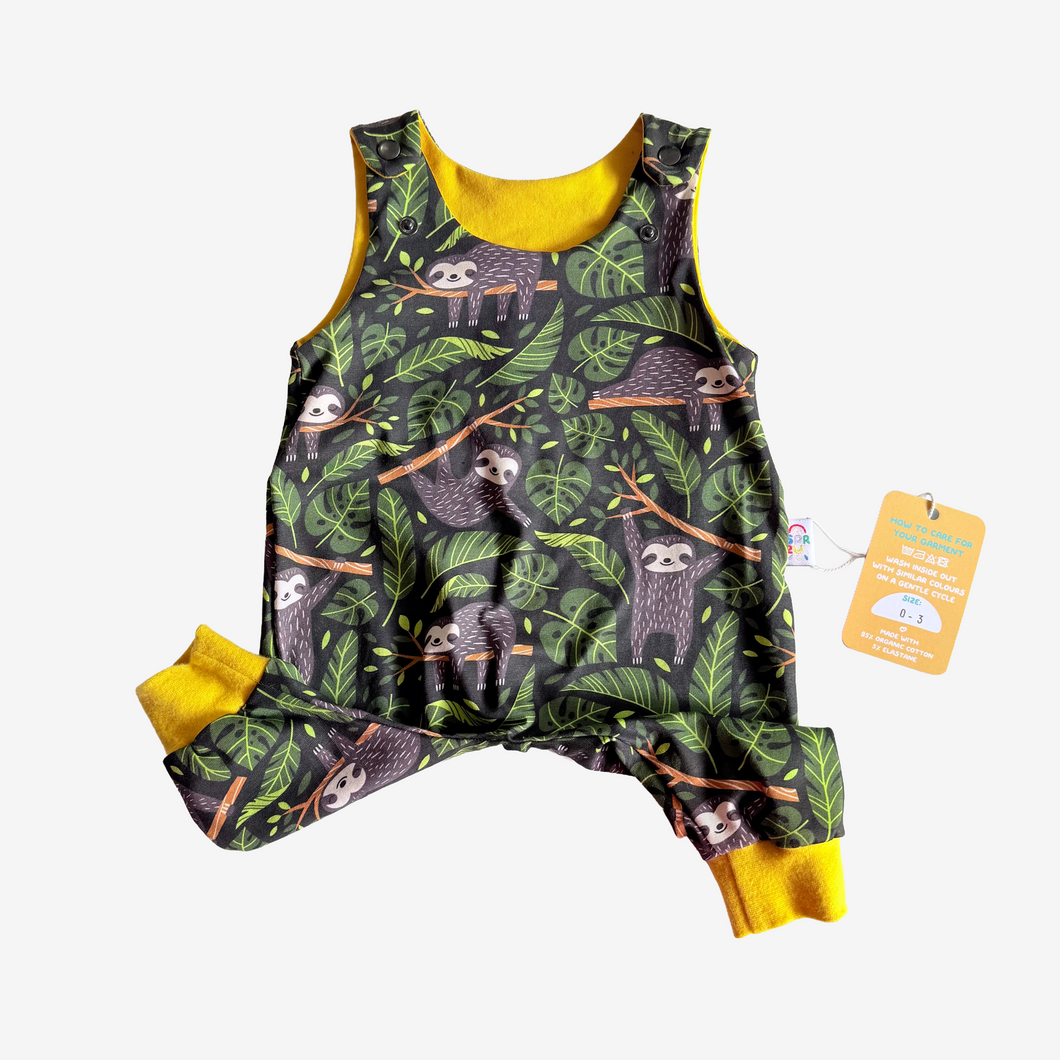 Sloth Dungarees 0-3