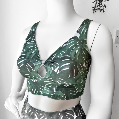 Cheeseplant Bikini Top | Recycled Ethical Swimwear