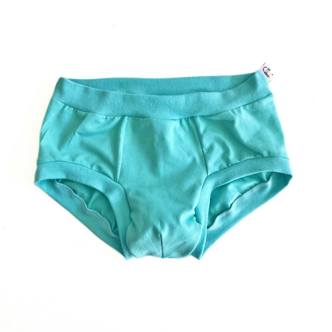 Turquoise Pouch Fronted Briefs | Men’s Pants | Organic Cotton Underwear