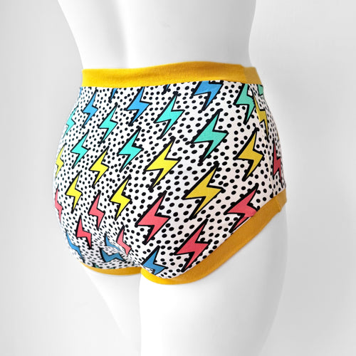 Lightning Bolt Adult Pants | Women's Knickers | Organic Cotton Underwear