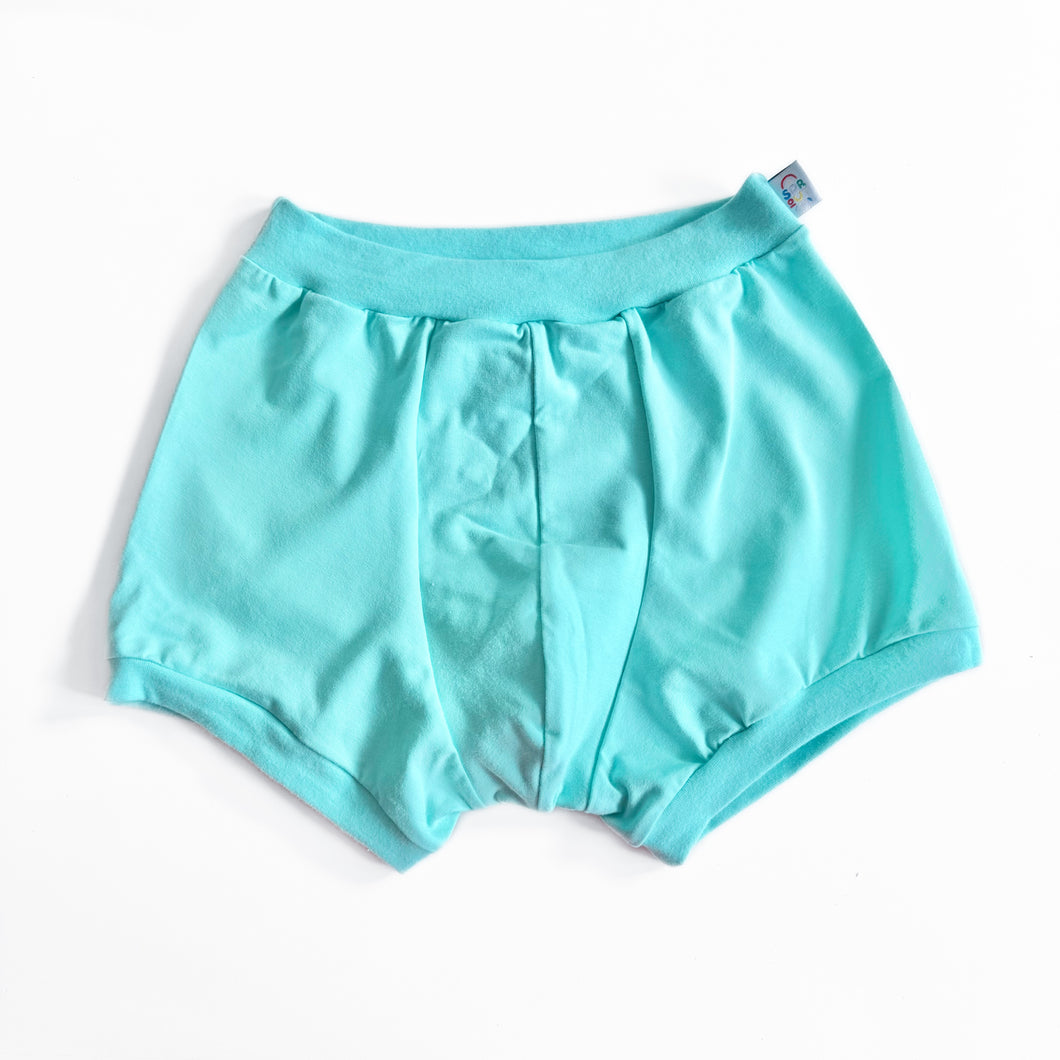 Plain Turquoise Unisex Boxers | Men’s Women’s Pants | Organic Cotton Underwear