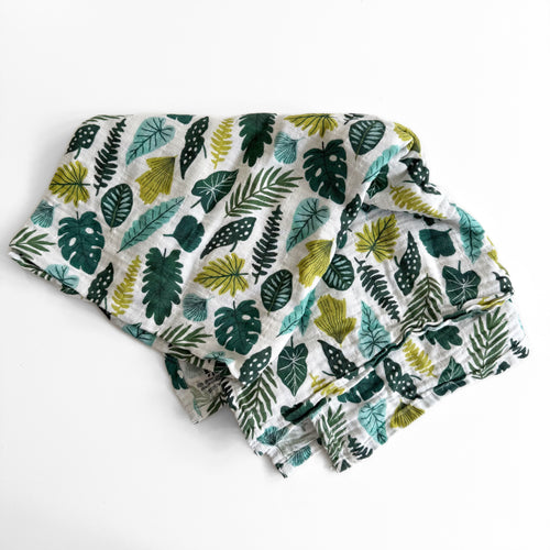 Leaf Giant Muslin Swaddle - Sample