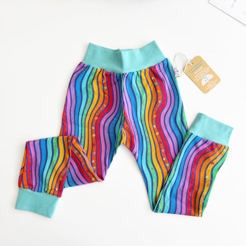 Rainbow Stripe Leggings 4-5