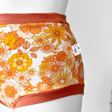High Waisted Retro Floral Adult Pants | Women's Knickers | Organic Cotton Underwear