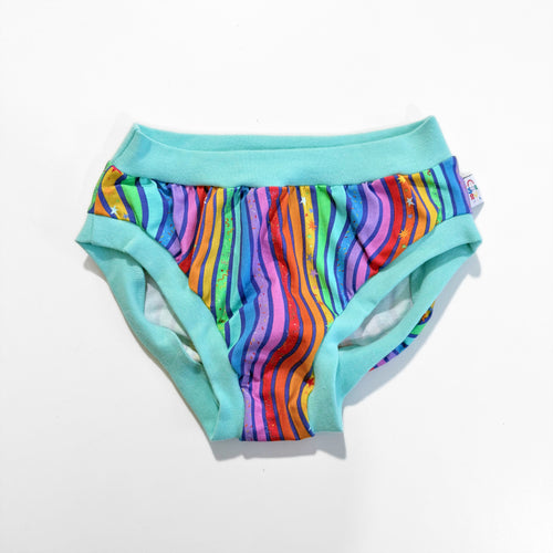 Rainbow Stripe Knickers - M