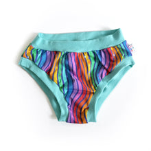Rainbow Stripe Adult Pants | Women's Knickers | Organic Cotton Underwear