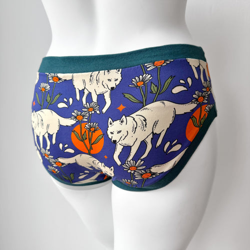 Wolf Adult Pants | Women's Knickers | Organic Cotton Underwear
