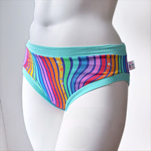 Rainbow Stripe Adult Pants | Women's Knickers | Organic Cotton Underwear