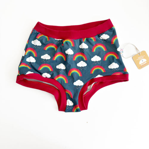 Rainbow Shortie Knickers High Waisted - M