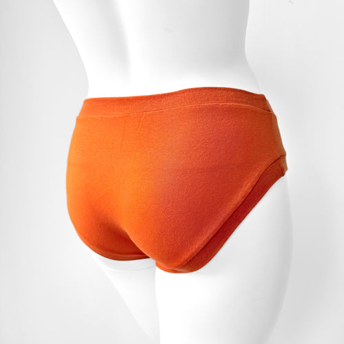 Plain Orange Adult Pants | Women's Knickers | Organic Cotton Underwear