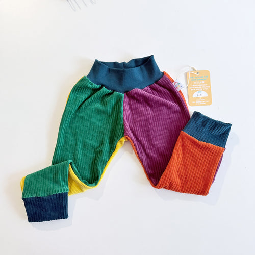 Colour Block Corduroy Trousers 1-2y