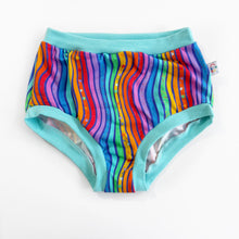 High Waisted Rainbow Stripe Adult Pants | Women's Knickers | Organic Cotton Underwear