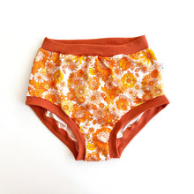 High Waisted Retro Floral Adult Pants | Women's Knickers | Organic Cotton Underwear