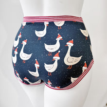 Christmas Goose High Waisted Adult Pants | Women's Knickers | Organic Cotton Underwear