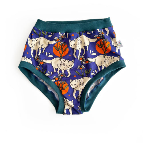 High Waisted Wolf Adult Pants | Women's Knickers | Organic Cotton Underwear