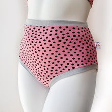 High Waisted Pink Dot Adult Pants | Women's Knickers | Organic Cotton Underwear