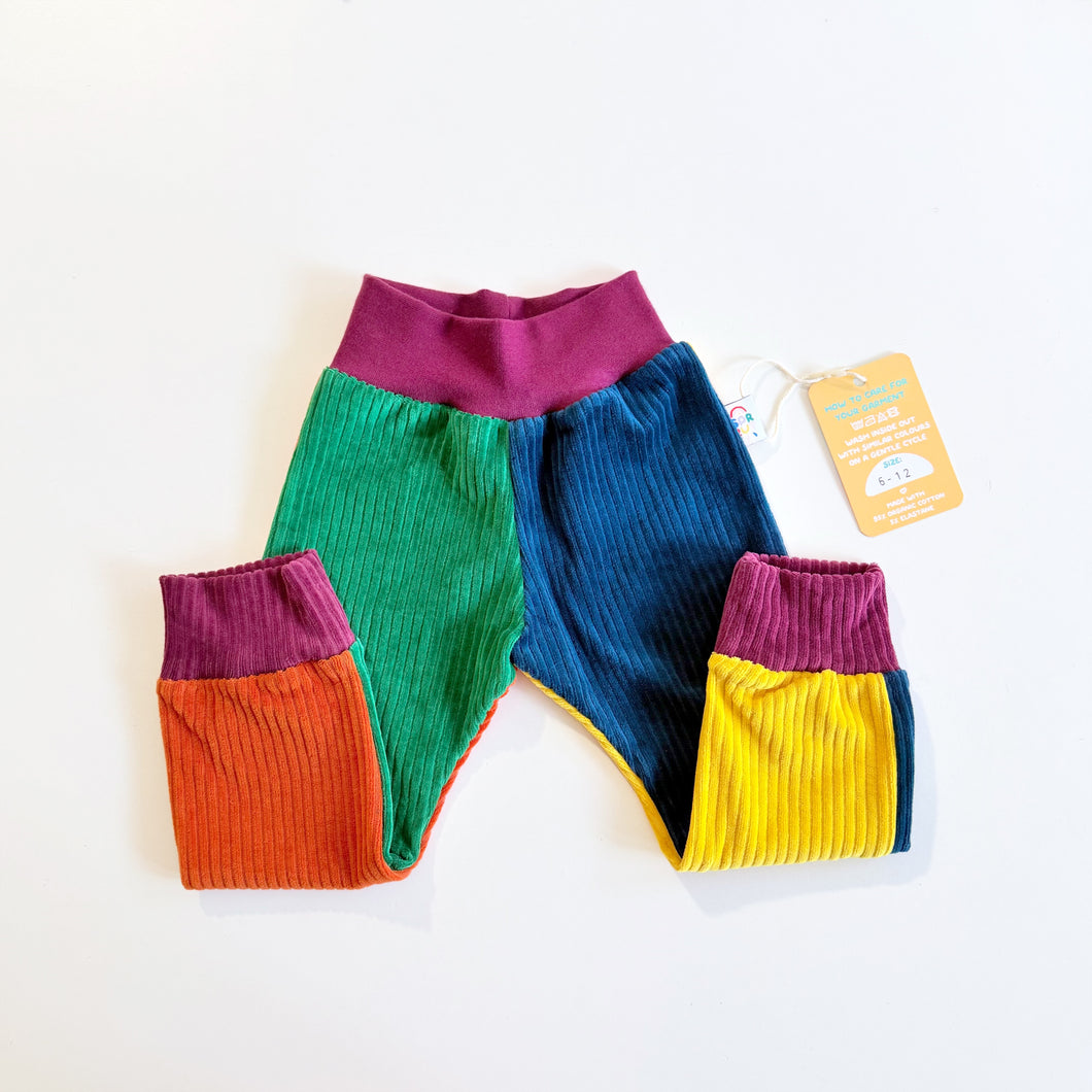 Colour Block Corduroy Trousers 3-6
