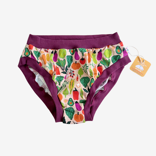 Vegetable Knickers with Waterproof Gusset - XL