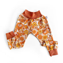 Retro Floral Organic Jersey Leggings | Unisex Kids Clothing | Baby Trousers