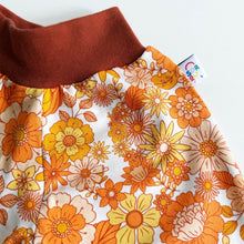 Retro Floral Organic Jersey Leggings | Unisex Kids Clothing | Baby Trousers