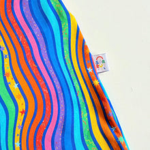 Rainbow Stripe Organic Dungarees | Kids Unisex Romper | Baby Dungarees